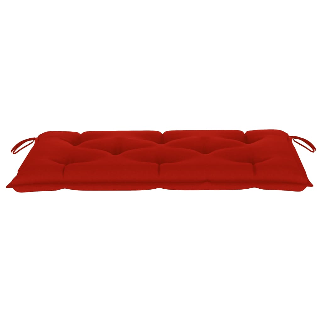 vidaXL Outdoor Patio Bench Garden Bench with Cushion for Porch Solid Wood Teak-3